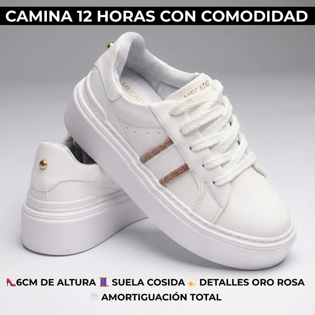 Tenis Deportivo de Plataforma – Altura, estilo y mucha comodidad